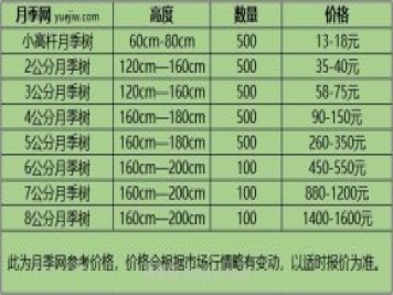 1-10公分月季樹價(jià)格是多少？樹狀月季5月報(bào)價(jià)單！