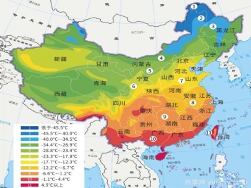 中國(guó)耐寒區(qū)位圖，養(yǎng)護(hù)月季對(duì)號(hào)入座